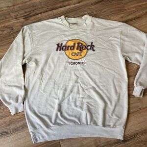 Hard Rock Cafe Toronto Canada Vintage Sweatshirt 80s 90s Streetwear Vtg Size XL